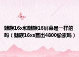 魅族16x和魅族16屏幕是一样的吗（魅族16xs直出4800像素吗）
