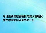 今日更新属地管辖权与属人管辖权发生冲突时何者优先为什么