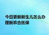 今日更新新生儿怎么办理新农合医保