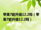 苹果7能升级12.2吗（苹果7能升级12.2吗）