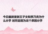 今日最新更新王子文和贾乃亮为什么分手 居然是因为这个原因分手