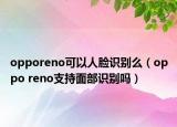 opporeno可以人脸识别么（oppo reno支持面部识别吗）