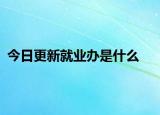 今日更新就业办是什么