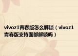vivoz1青春版怎么解锁（vivoz1青春版支持面部解锁吗）