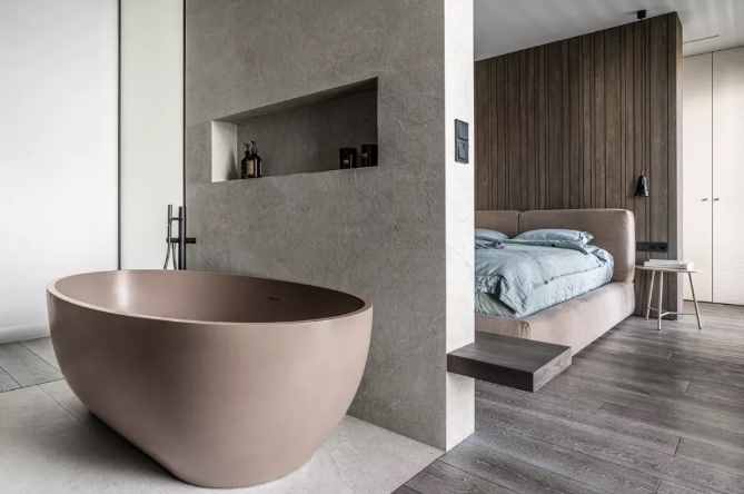 老外也爱中国风,波兰小伙用水墨画做背景墙,全屋档次瞬间提升