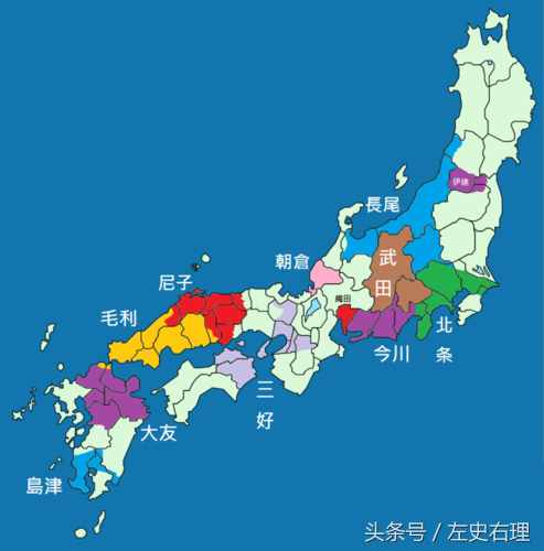 日本战国时代，最强的十位大名！