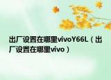 出厂设置在哪里vivoY66L（出厂设置在哪里vivo）