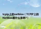 tcpip上的netbios（TCPIP上的NetBios是什么意思?）