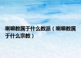 喇嘛教属于什么教派（喇嘛教属于什么宗教）