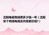 沈阳电视有线费多少钱一年（沈阳安个有线电视总共需要价钱?）