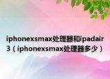 iphonexsmax处理器和ipadair3（iphonexsmax处理器多少）