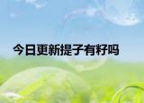 今日更新提子有籽吗