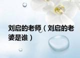 刘启的老师（刘启的老婆是谁）
