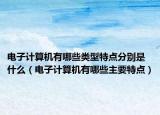 电子计算机有哪些类型特点分别是什么（电子计算机有哪些主要特点）