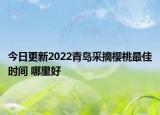 今日更新2022青岛采摘樱桃最佳时间 哪里好