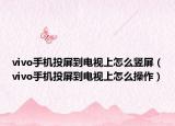 vivo手机投屏到电视上怎么竖屏（vivo手机投屏到电视上怎么操作）