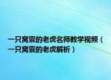 一只窝囊的老虎名师教学视频（一只窝囊的老虎解析）
