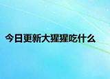 今日更新大猩猩吃什么
