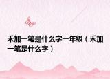 禾加一笔是什么字一年级（禾加一笔是什么字）
