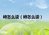 峙怎么读（峙怎么读）