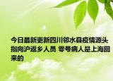 今日最新更新四川邻水县疫情源头指向沪返乡人员 零号病人是上海回来的