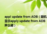 appl update from ADB（刷机显示apply update from ADB肿么破）