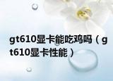 gt610显卡能吃鸡吗（gt610显卡性能）