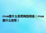 mua是什么意思网络用语（mua是什么意思）