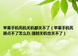 苹果手机死机关机都关不了（苹果手机死屏点不了怎么办,强制关机也关不了）