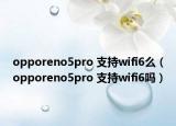 opporeno5pro 支持wifi6么（opporeno5pro 支持wifi6吗）
