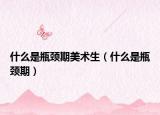 什么是瓶颈期美术生（什么是瓶颈期）