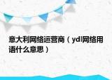 意大利网络运营商（ydl网络用语什么意思）