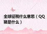全球征税什么意思（QQ猪是什么）
