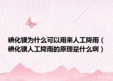 碘化银为什么可以用来人工降雨（碘化银人工降雨的原理是什么啊）