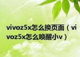 vivoz5x怎么换页面（vivoz5x怎么唤醒小v）
