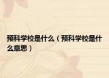 预科学校是什么（预科学校是什么意思）