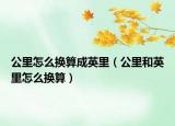 公里怎么换算成英里（公里和英里怎么换算）