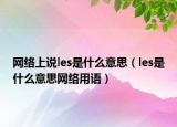 网络上说les是什么意思（les是什么意思网络用语）