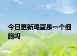 今日更新鸡蛋是一个细胞吗