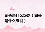司长是什么级别（司长是什么级别）