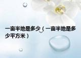 一亩半地是多少（一亩半地是多少平方米）