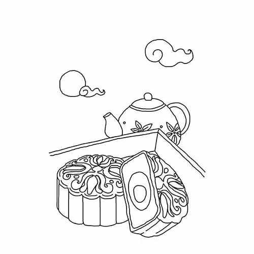 简笔画｜中秋节简笔画大全，一起来画一画月饼吧！（附教程）