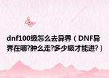 dnf100级怎么去异界（DNF异界在哪?肿么走?多少级才能进?）