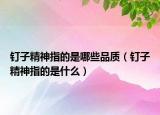 钉子精神指的是哪些品质（钉子精神指的是什么）