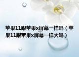 苹果11跟苹果x屏幕一样吗（苹果11跟苹果x屏幕一样大吗）