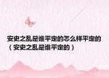 安史之乱是谁平定的怎么样平定的（安史之乱是谁平定的）