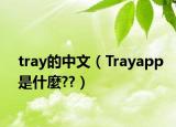 tray的中文（Trayapp是什麼??）