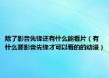 除了影音先锋还有什么能看片（有什么要影音先锋才可以看的的动漫）