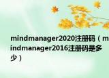 mindmanager2020注册码（mindmanager2016注册码是多少）