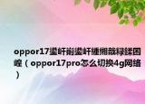 oppor17鍙屽崱鍙屽緟缃戠粶鍒囨崲（oppor17pro怎么切换4g网络）